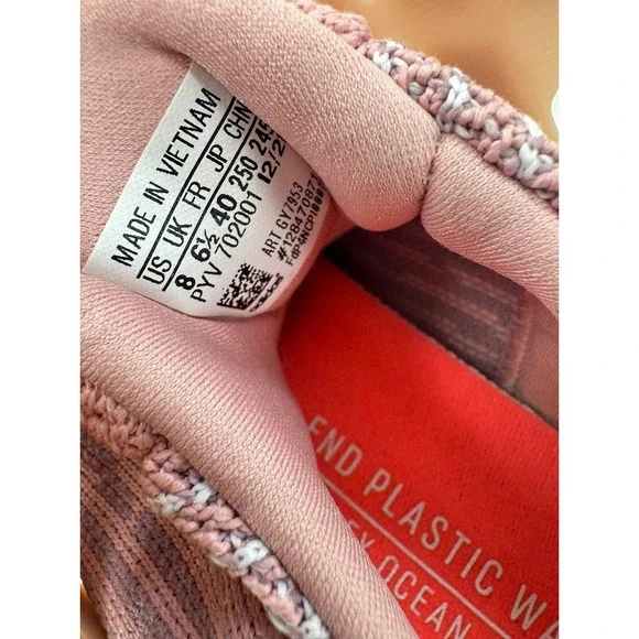 Adidas Ultraboost 5.0 DNA Women's Pink Running Shoes Size 8 Missing Laces - Picture 10 of 12